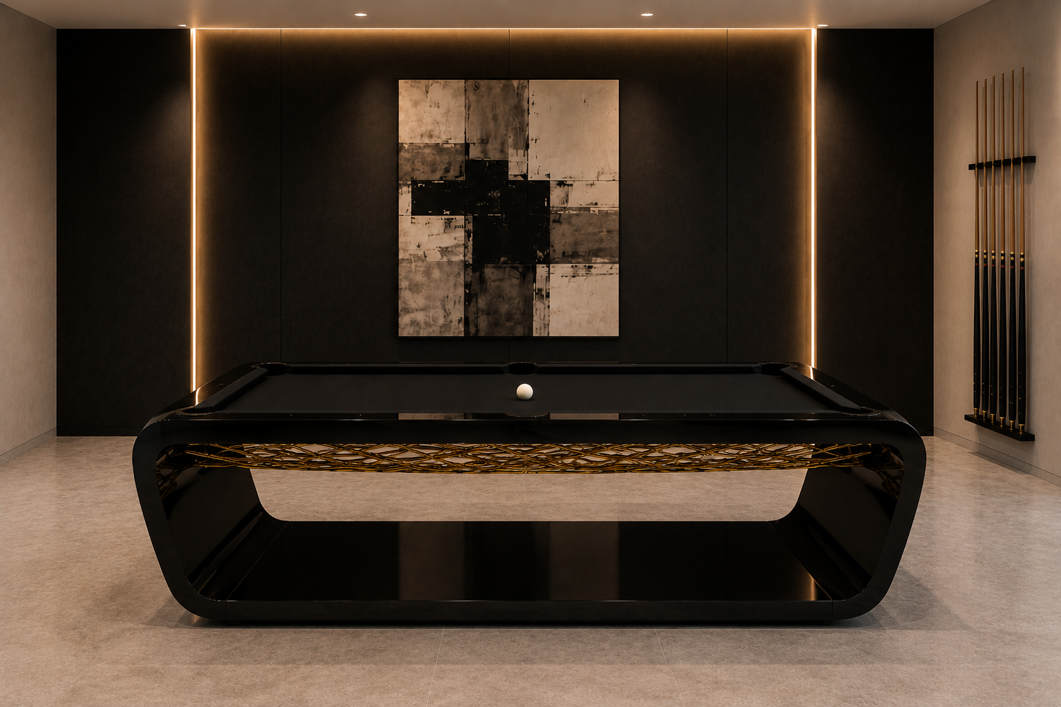 The Aureus - Sculptural Luxury Pool Table