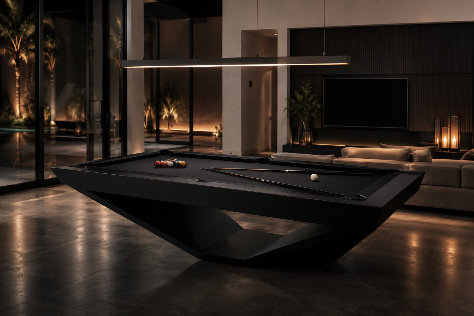 VANTAGE  Sculptural Performance Pool Table