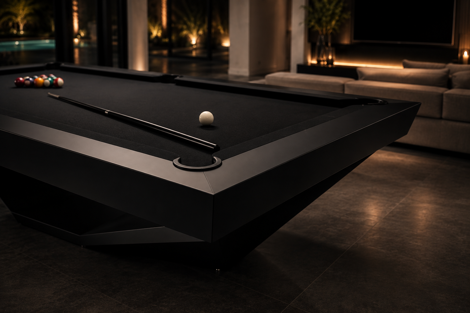 VANTAGE  Sculptural Performance Pool Table