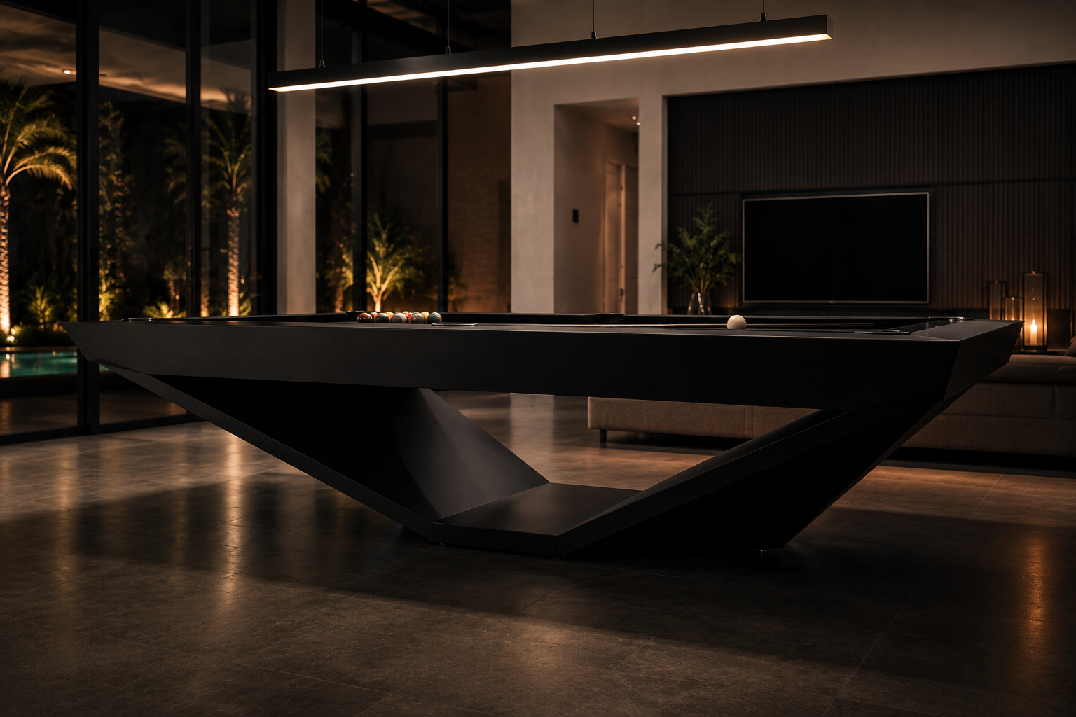 VANTAGE  Sculptural Performance Pool Table