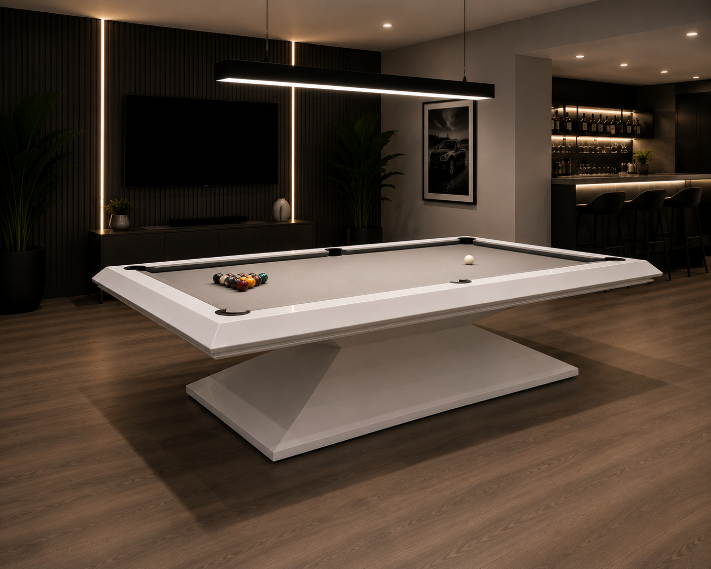 STRATA - Precision Pedestal Pool Table